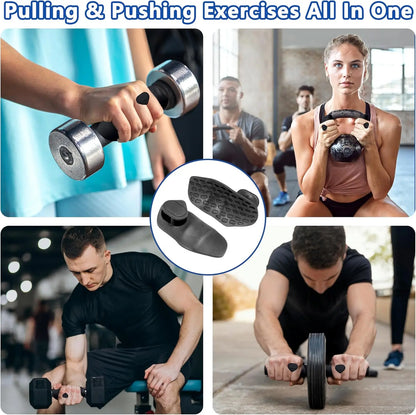 Silicone Weightlifting Grips and Workout Gloves for Enhanced Grip and Comfort in Strength Training