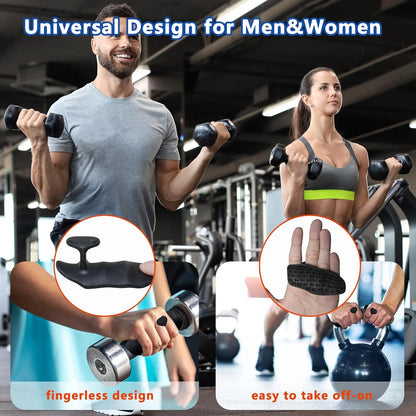 Silicone Weightlifting Grips and Workout Gloves for Enhanced Grip and Comfort in Strength Training