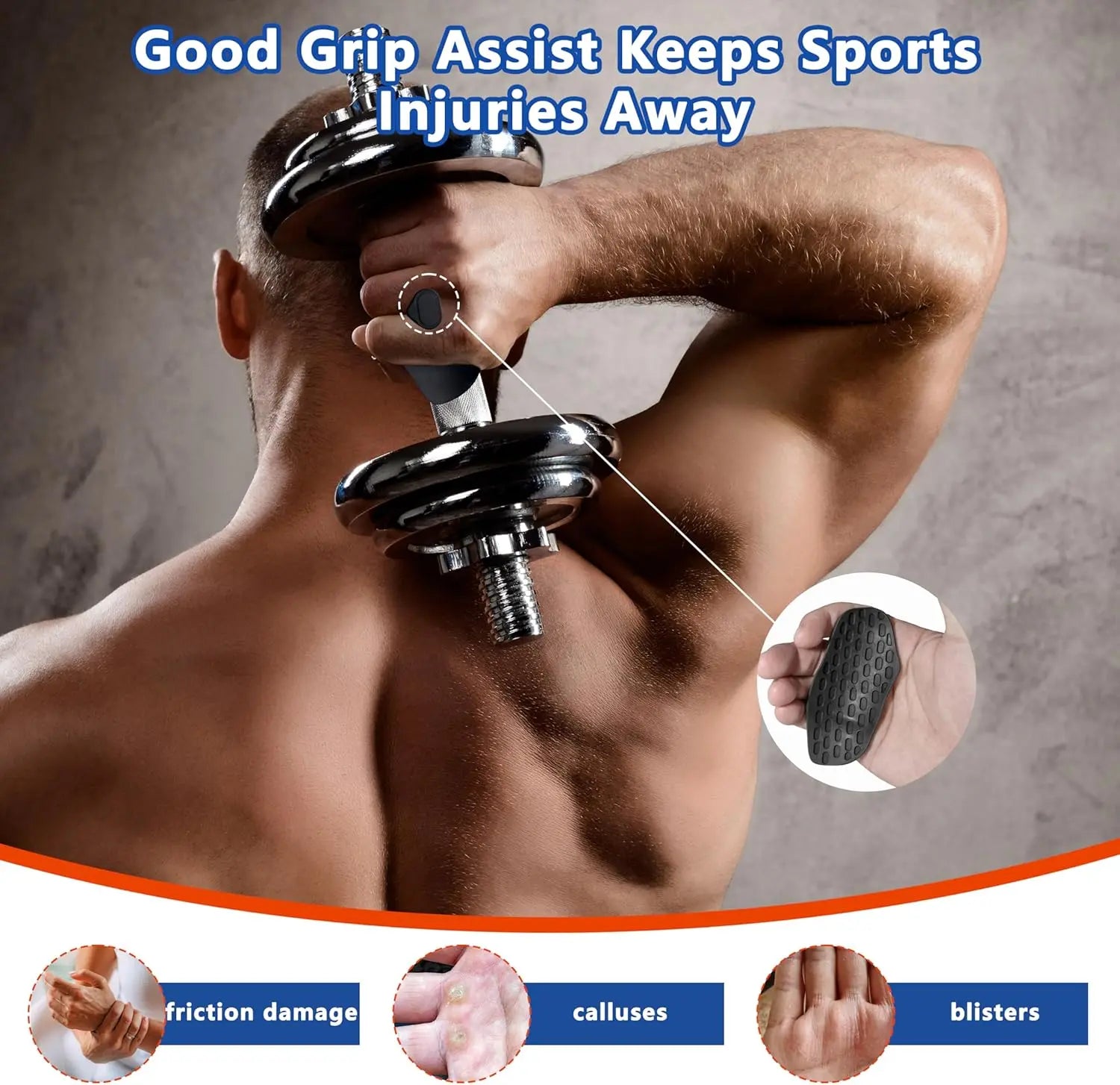 Silicone Weightlifting Grips and Workout Gloves for Enhanced Grip and Comfort in Strength Training